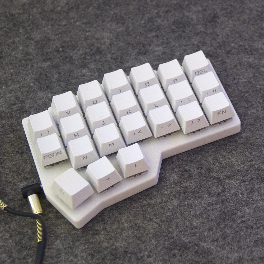 Corne V4 Keyboard Kit Programmable Ergonomics Split Keyboard Games Wired RGB Hot swap Grey Wool V4 For VIAL Software Keypad