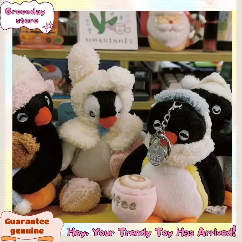 ของเล่นซีรีส์เพนกวินพินกุใหม่ ชุดอยู่บ้าน กระต่ายปิงก้า พวงกุญแจ จี้ห้อยกระเป๋า ของเล่นกอดอุ่นๆ น่ารัก ของขวัญน่ารัก