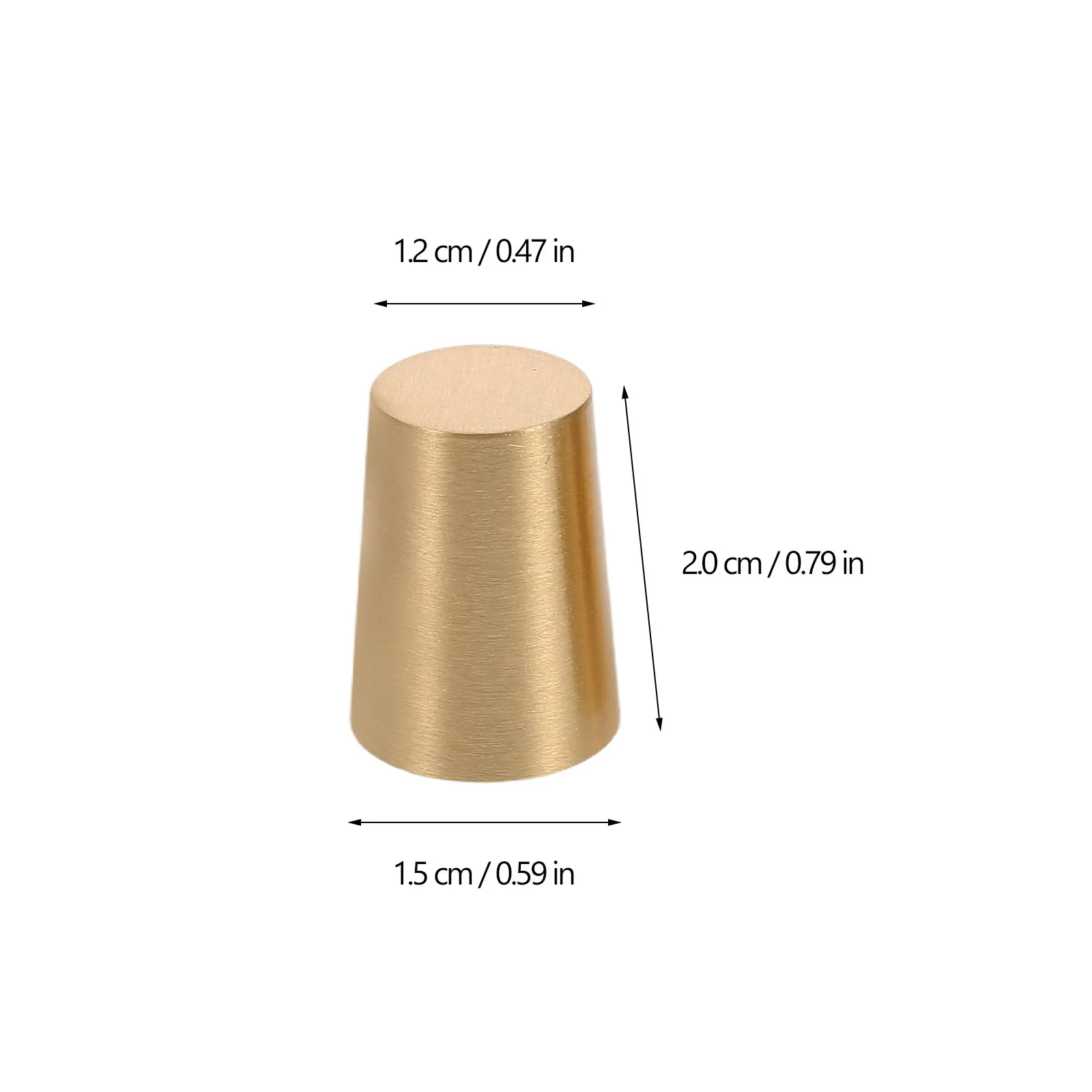 4 pc Wooden Base Brass Feet Crafts Anti Skid Tray Legs Pad Cutting Board Decorative Box Feet Jewelry Case Hardware Furniture image 2