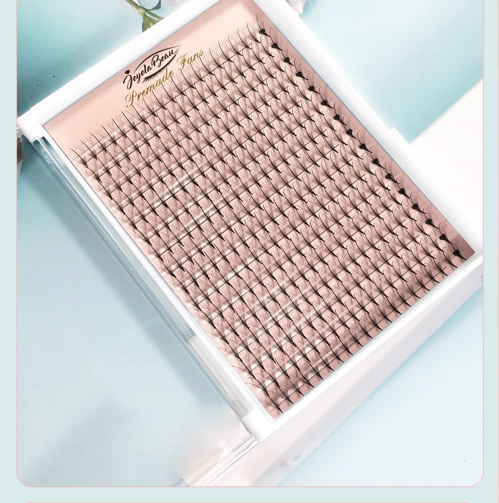 Goddess Wispy Premade Volume Fans 9D/13D Individual Lashes Extension Pointy Stem 320 Fans Faux Mink Pre Made Russian Lashes