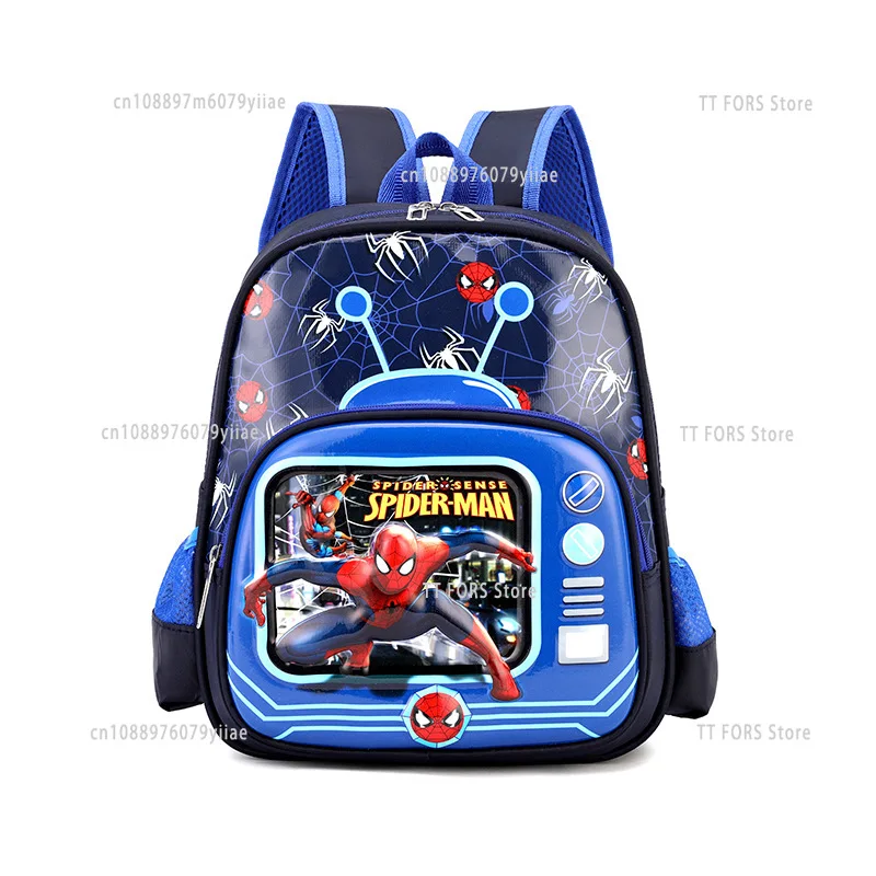 Spider-Man Cartoon Fashion Children's Backpack Comfortable Lightweight Large Capacity Boys Schoolbag Portable Casual Bag