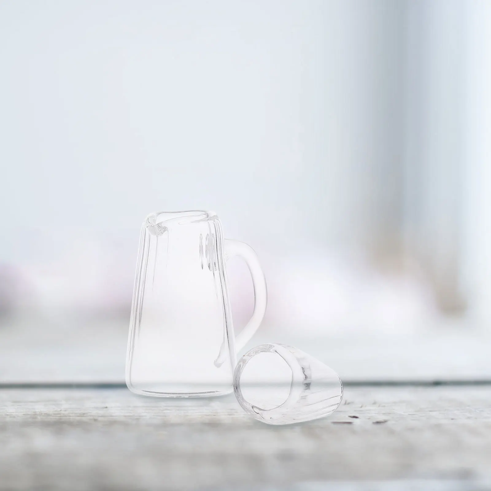 3Pcs Miniature Tea Set Realistic Simulation Teapot and Cups Compact Home Decor for Kids Natural Material Craft Smooth