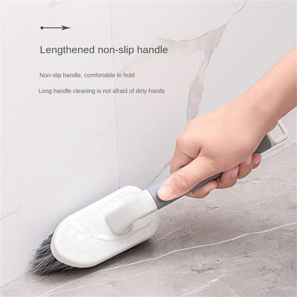 Gap Cleaning Brush Convenient Long Non-slip Handl 75g Plastic Cleaning Tool Window Groove Cleaning Brush 2-in-1multipurpose