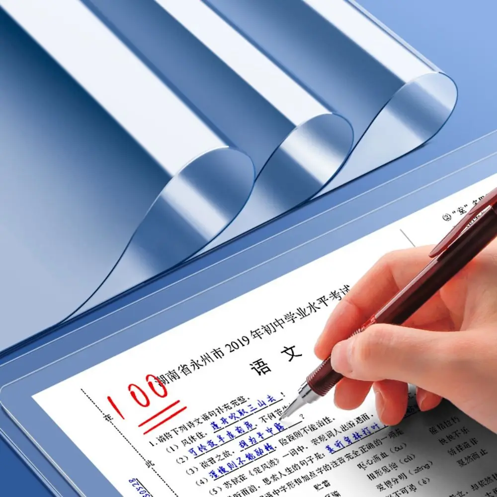 Soft PP Office Desk Mat Transparent Waterproof Writing Backing Board A2/A3/A4/A5/16K Drawing Mat Exam Use