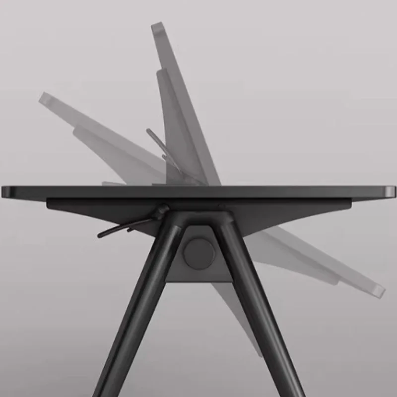 Multifunctional mobile conference table trapezoidal panel single office negotiation table learning folding training table