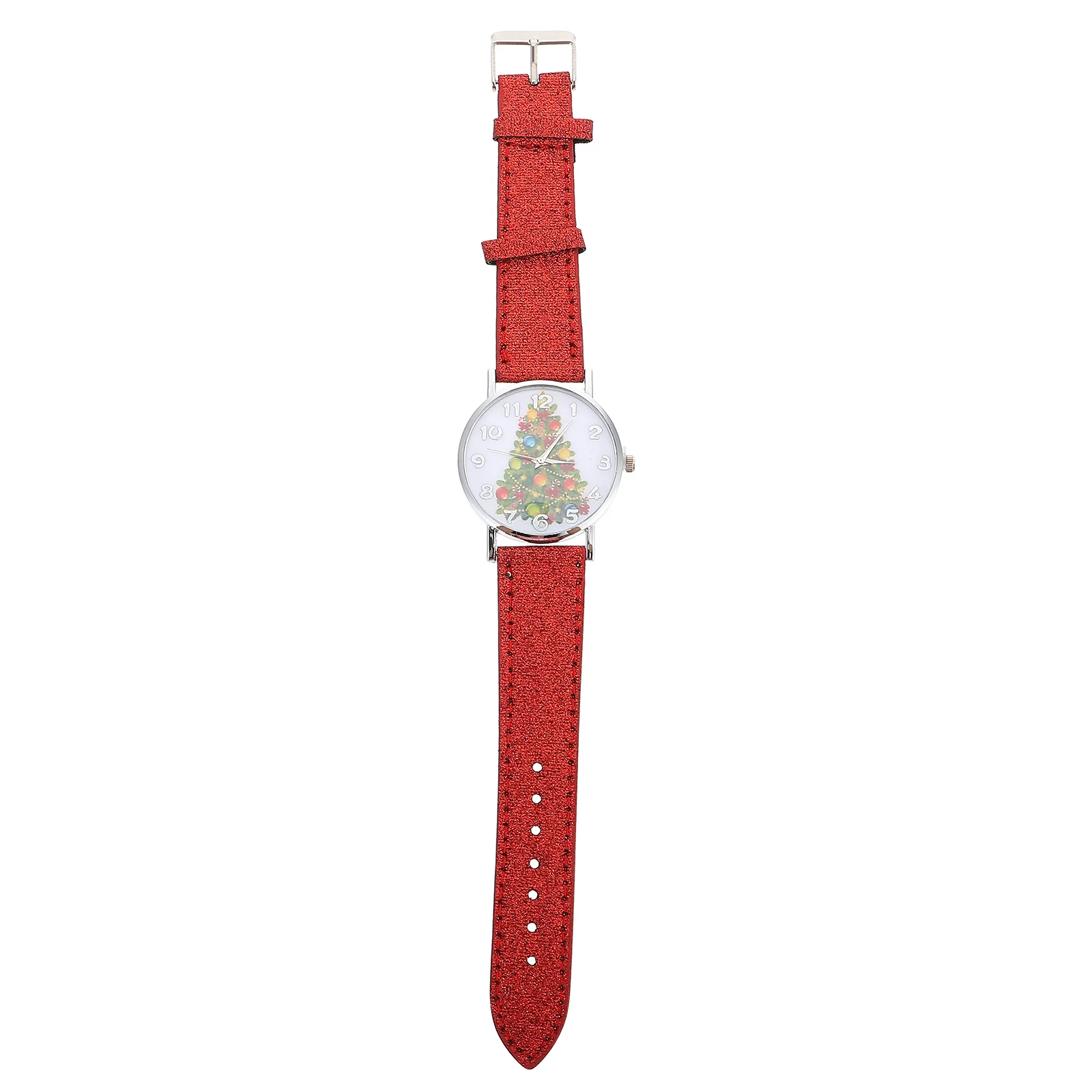 Montre-bracelet en or pour hommes et femmes, arbre de Noël, table, vintage, rouge, beaux étudiants, dames