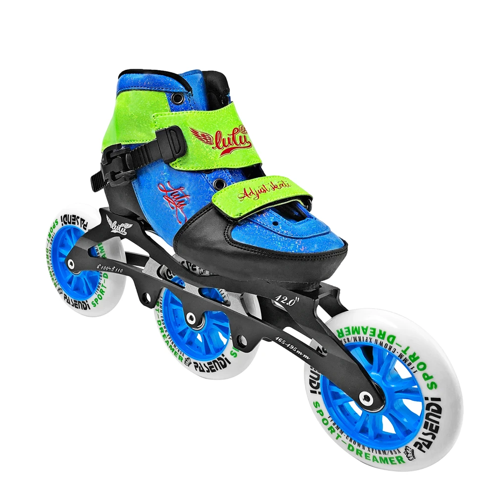 inline speed skates 4 Size Adjustable, for Adult Kid Children adjustable single wash shoes inline roller skates 3 wheels