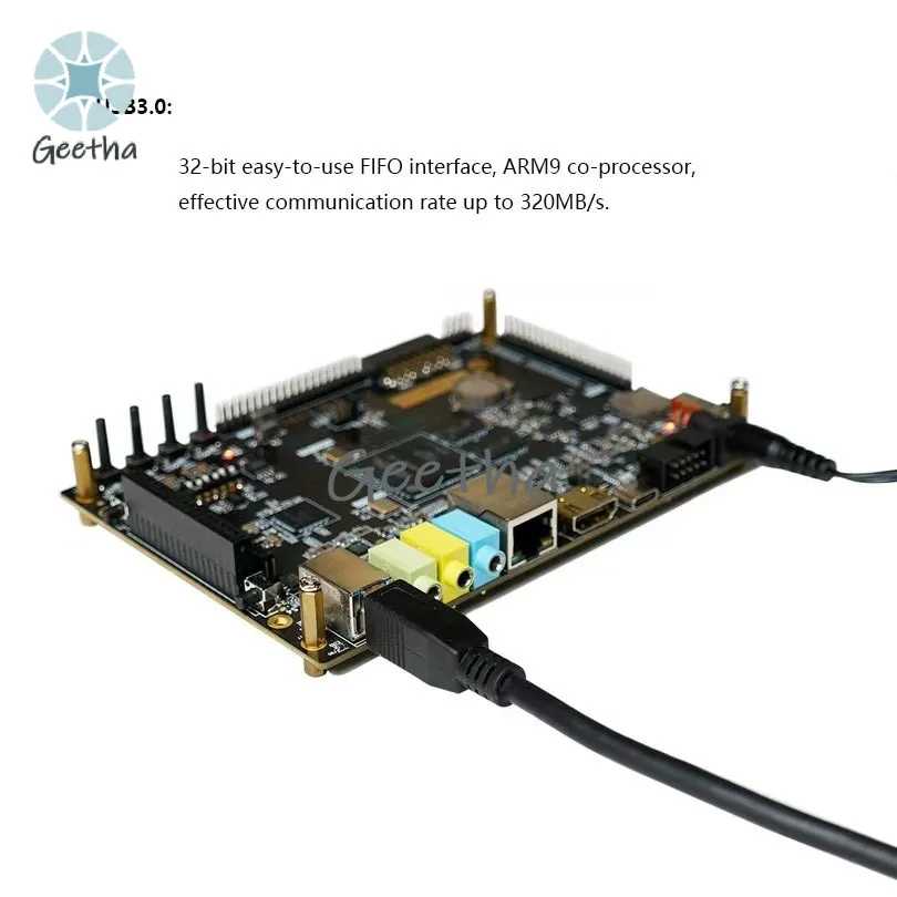 Kit educacional diy fpga placa pcb de demonstração altera cicloneiv ep4ce30 placa de desenvolvimento com ddr2 usb3.0 ttl áudio 1gb-ethernet lvds