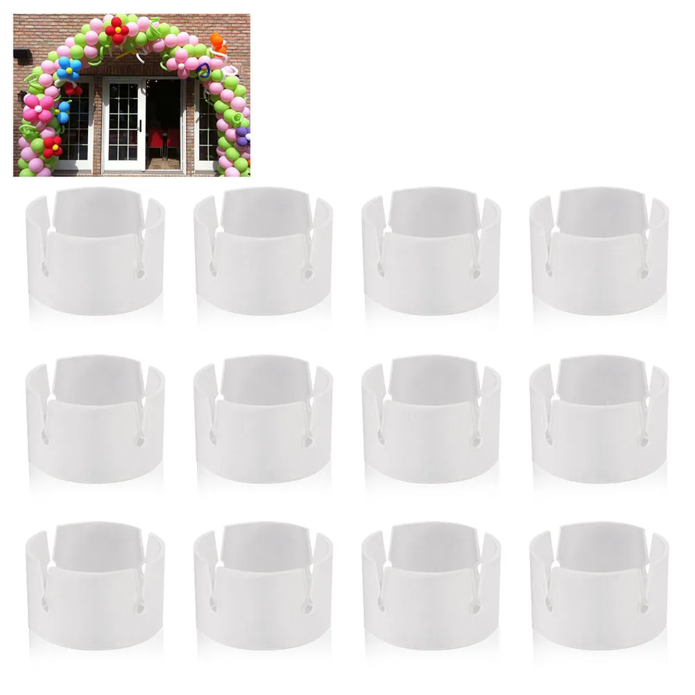 

60Pcs Balloon Arch Connectors Heavy Duty Plastic Rings Easy Slide Clip for Balloon Chain Decoration Party Supplies