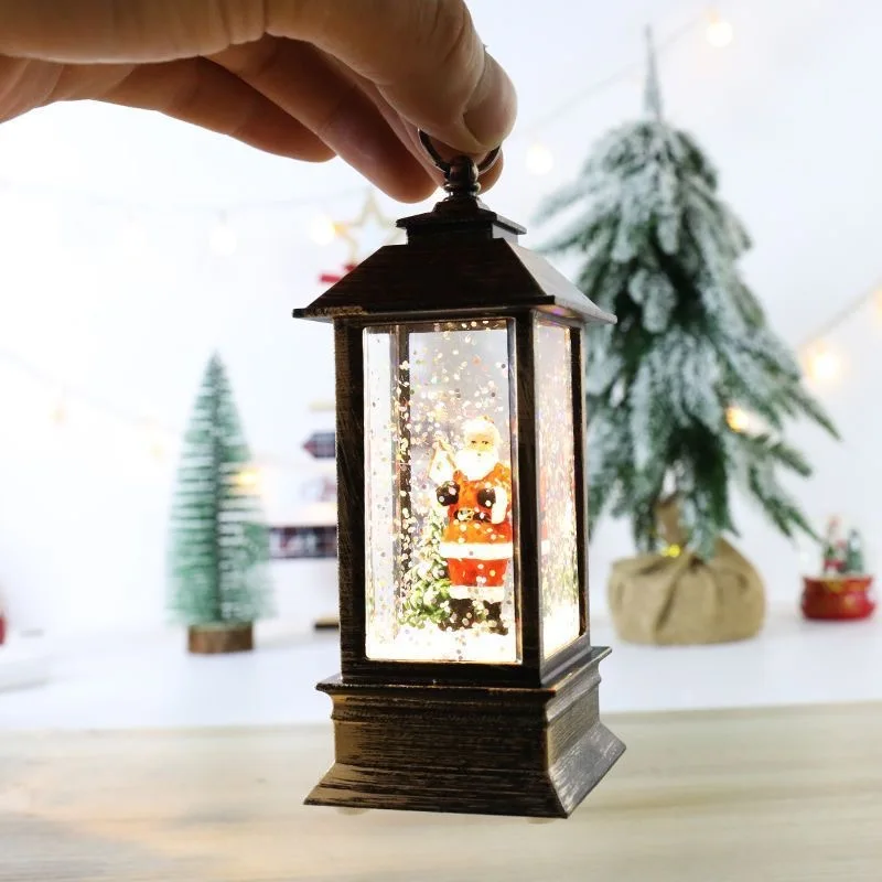 زينة عيد الميلاد، إضاءة الجو 5.3 سم * 5.3 سم * 13 سم، دعائم صور الهدايا، هدايا صغيرة، ديكورات سطح المكتب #4