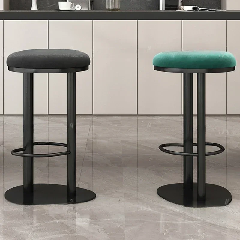 Banks Tabourets De Bar Modern Stool Interior Chair Stools High Backrest Chairs Home Counter Height Luxury Brand Kitchen Swivel