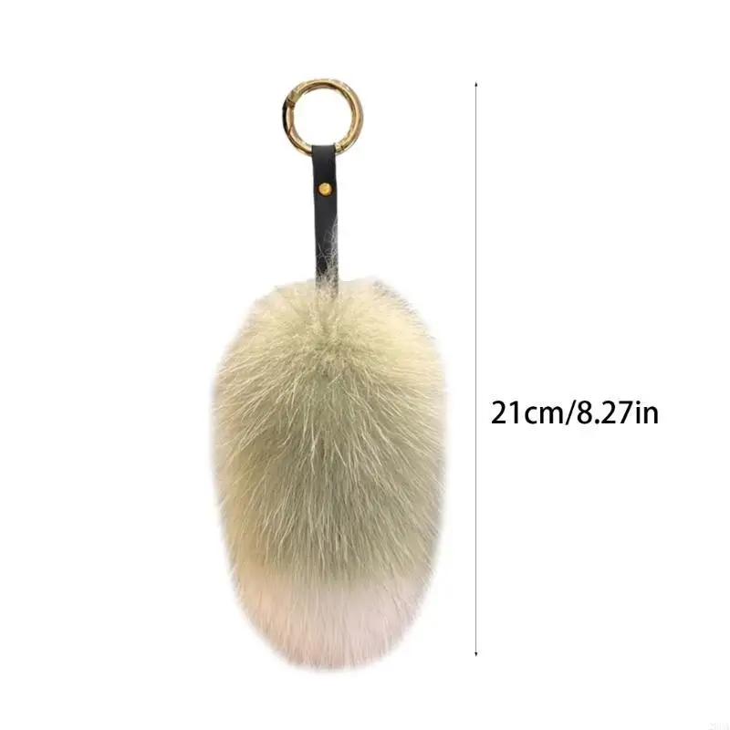Animal Tail Furry Keyring Eye Catching Keychain Cosplay Furs Pendant Fashionable Accessory for Handbags and Backpacks 20CA