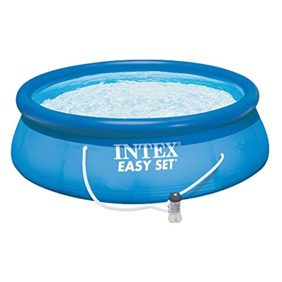 Easy Set Inflatable Swimming Pool Set: 15ft x 48in with 1000 GPH Cartridge Filter Pump and Hydrotools Chlorine Dispenser Easy A view 3