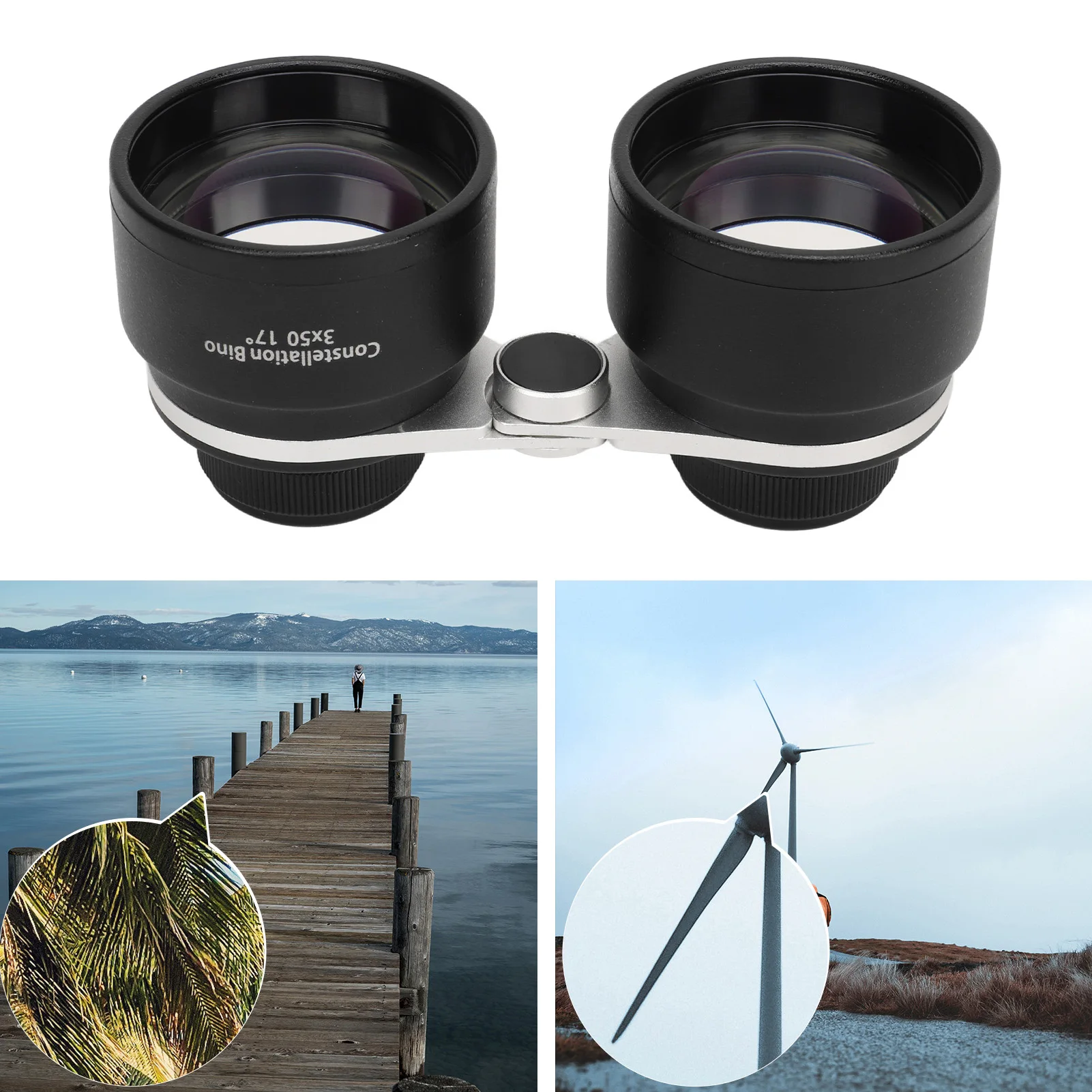 Bincoulars 3 X 50 Bincoulars Portable HD All Optical Glass Lenses Telescope for Bird Watching HD Bincoulars Stargazing Telescope
