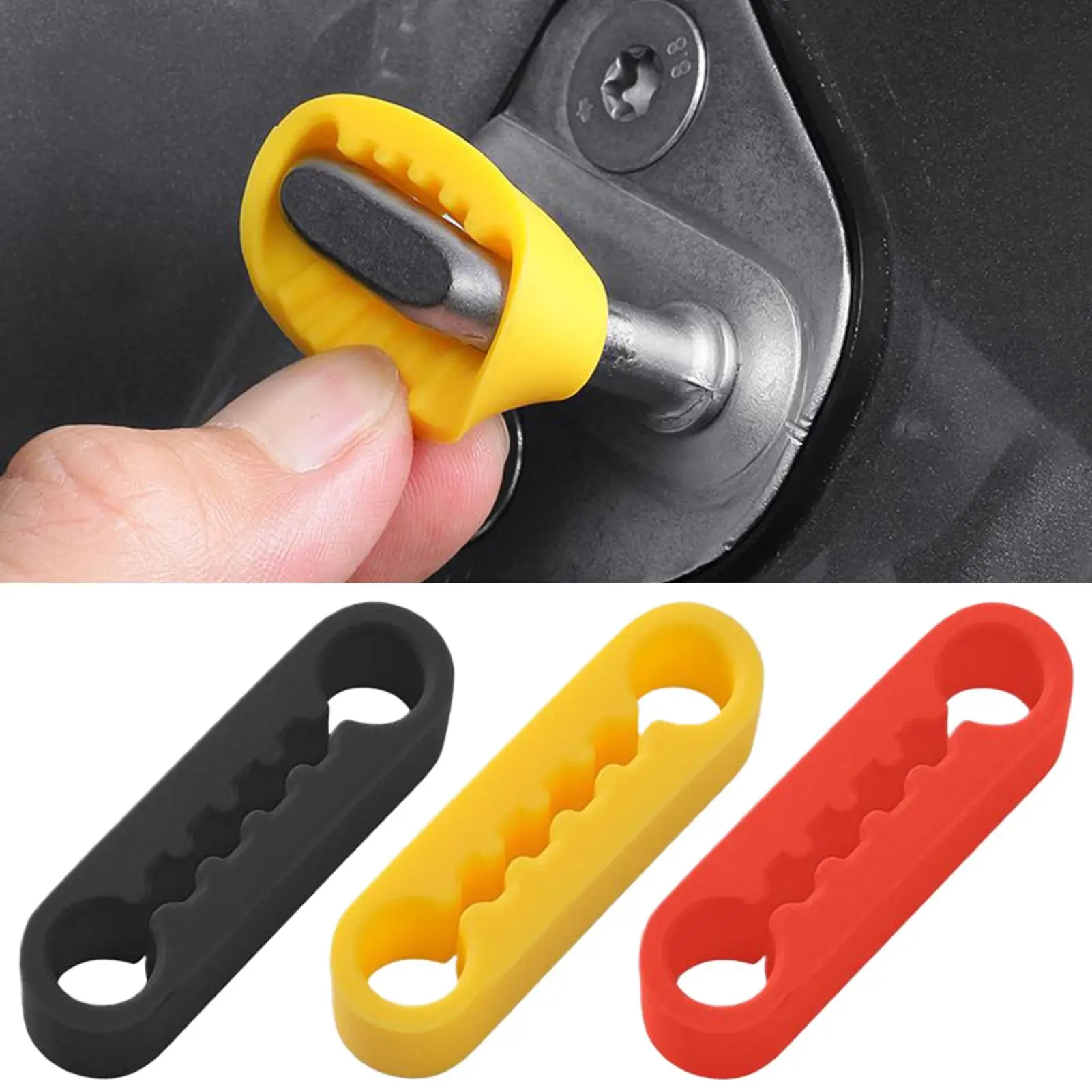 

4pcs Universal Car Door Lock Damper Buffer Deadener Seal Shock-Absorbing Noise Reducer