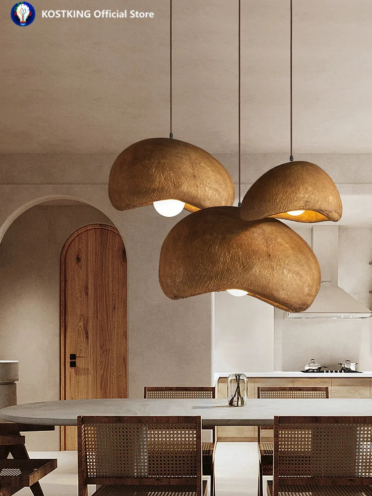 Cloud Chandelier Creativity Cement Led Pendant Lamp French Cream Style Hanging Light Fixture Modern Big For Bar Restaurant Home