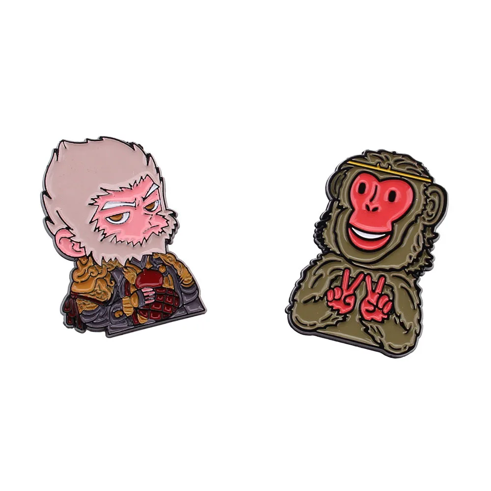 RPG Game Black Myth Wukong Cartoon Enamel Pin Brooch for Men Women Great Sage Equal Of Heaven Metal Badge for Fans Jewelry Accos