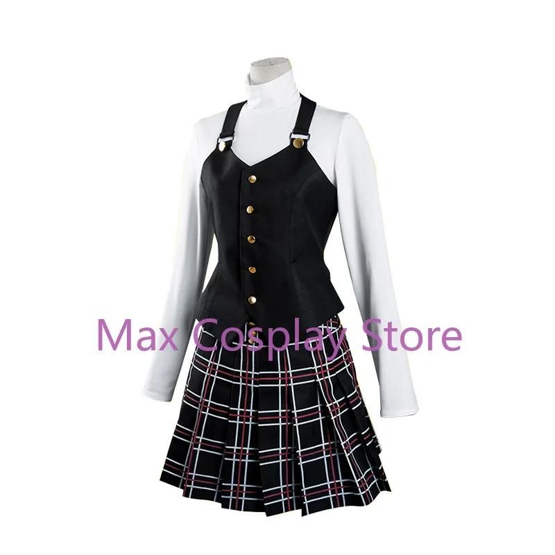 Max Anime Cosplay Costume Set Queen Makoto Niijima Cosplay Set Top+vest+skirt Halloween Harujuku Clothing Cos PF