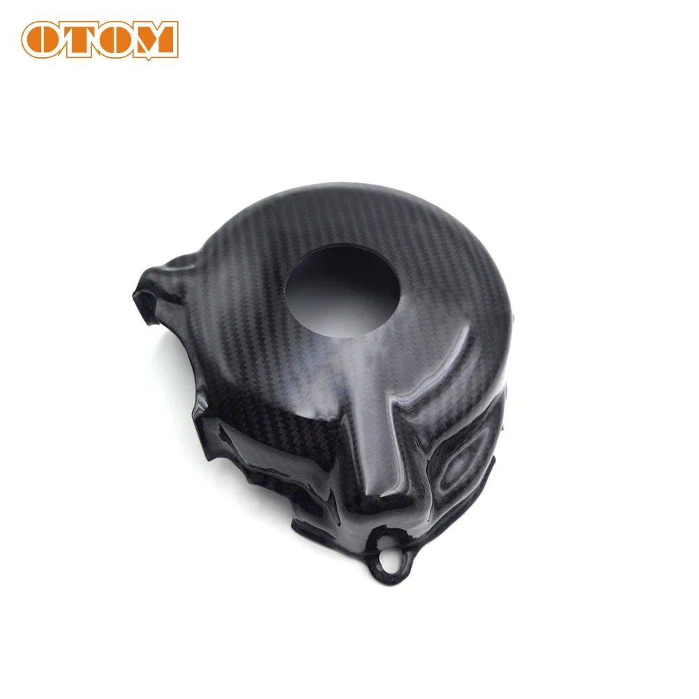 OTOM Motorcycle  Clutch Ignition Cover Carbon Fiber Engine Guard For SUZUKI DRZ400 DRZ400E DRZ400S 2000-2022 RM-Z250 2019 Bike