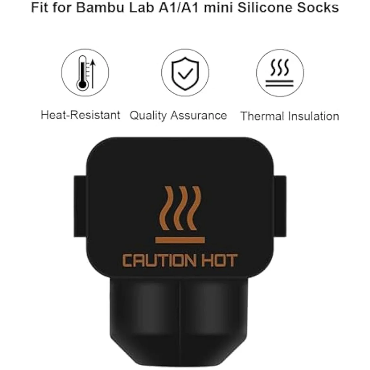 HOT 6Pcs Printer Hotend Silicone Socks,High Temperature Extruder Heating Block Silicone Cover for Bambu Lab A1/A1 Mini