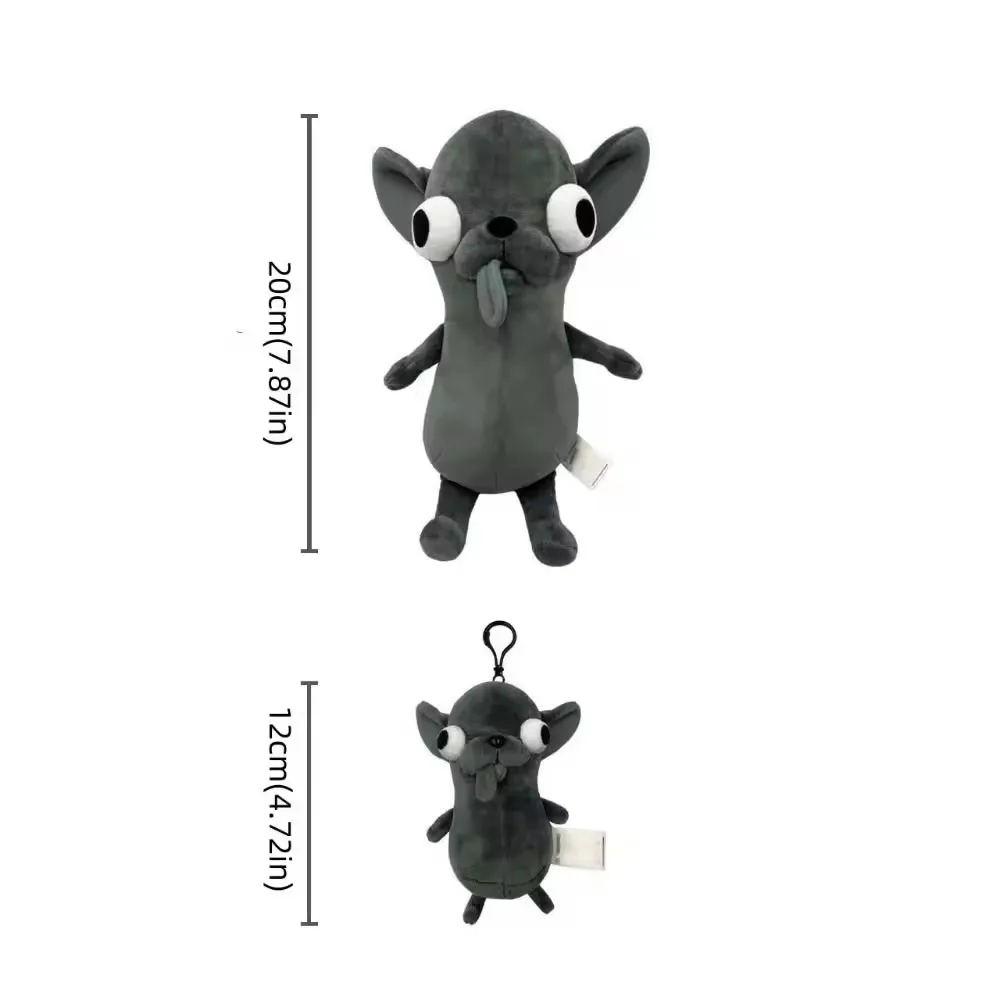 Stuffed Animals Chihuahua Plush Toy Black Stuffed Chihuahua Dog Puppy Pet Toy Simulation Dog Kawaii Keychain Pendant Kids Gifts