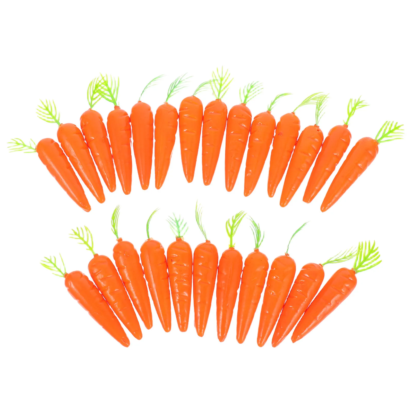 

25Pcs Mini Carrots Foam Realistic Artificial Vegetables Dollhouse Accessories Micro Landscape Scene Decoration