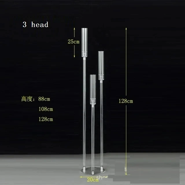 2/5/6/10 Stück Hochzeitsdekoration Tischdekoration Kerzenhalter Klare Kerzenständer aus Acryl für Hochzeiten DIY-Veranstaltungen Partys – Detail 3