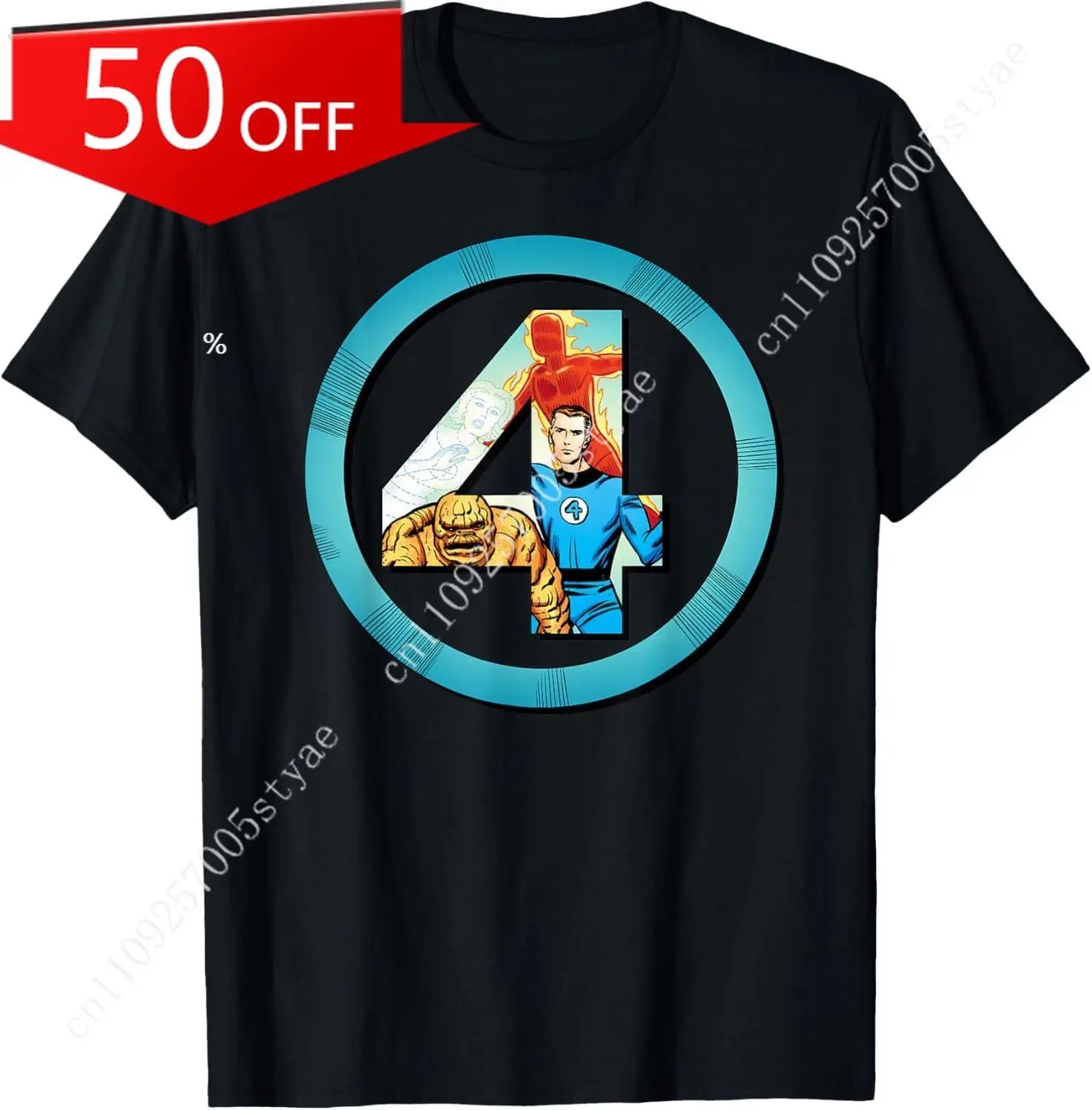 

Marvel The Fantastic 4 Super Heroes Retro T-Shirt