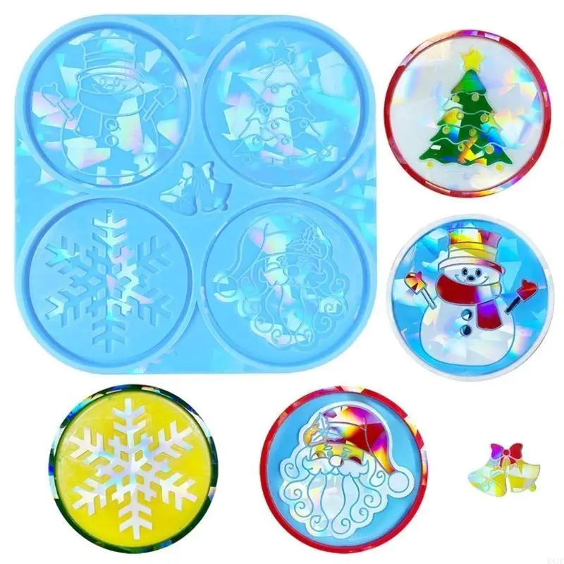 

K43F Snowflakes Mould Teapot Mat Tray Mold Jewelry Making Molds for Home Decor