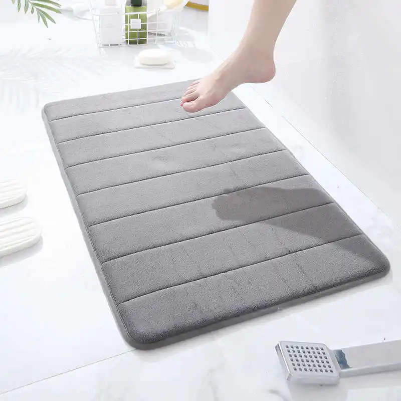 

Коврик для ванной с губкой с эффектом памяти, мягкие впитывающие коврики для ванной комнаты, нескользящий коврик для ванной, дорожка для душа, ванной комнаты, пол, домашний декор