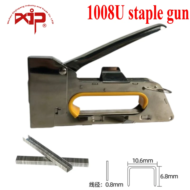 Stapler Nail Gun 1008U Manual Staple Gun For Furniture Construction Stapler Upholstery Staple Carpentry Tool Manual Tools