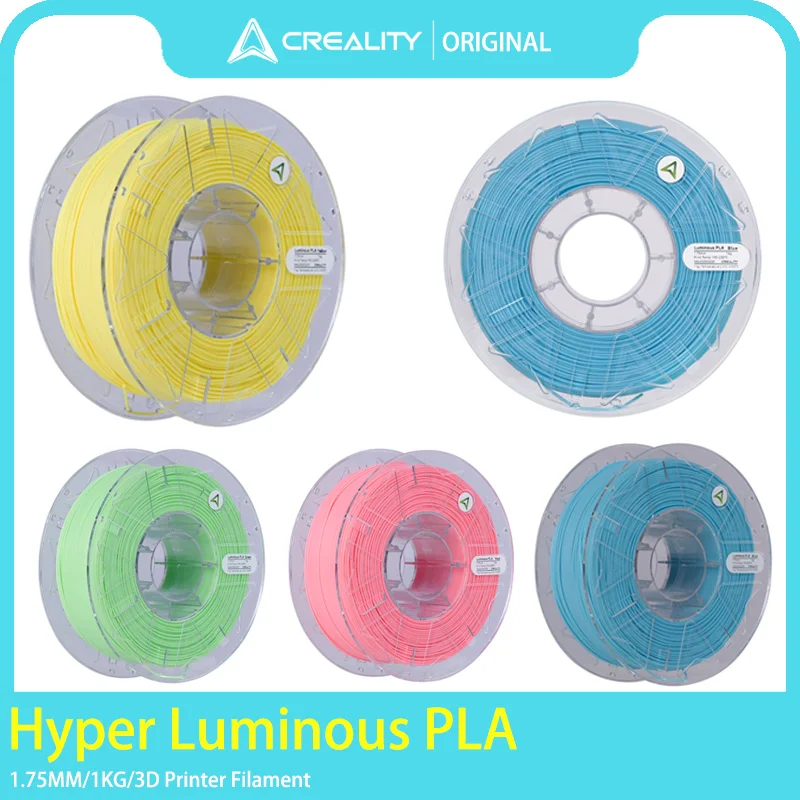 

New Original Creality Hyper Luminous PLA Glow in The Dark 1.75mm Pla Filament Glow in The Dark 3d Printer Filament
