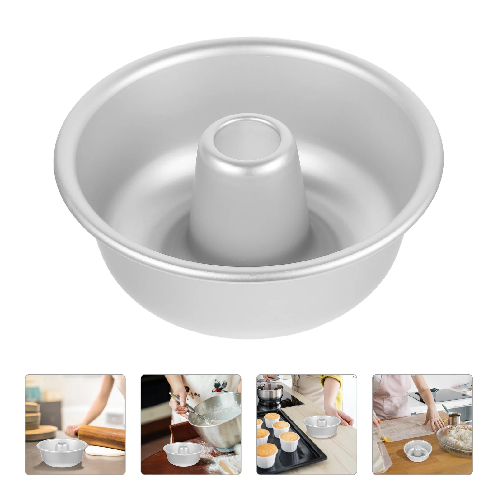 

Donut Mold Baking Dish Non-stick Cake Pan Making Nonstick Set Cookie for Aluminum Alloy Mousse Molds Small Pans Kitchen Chiffon