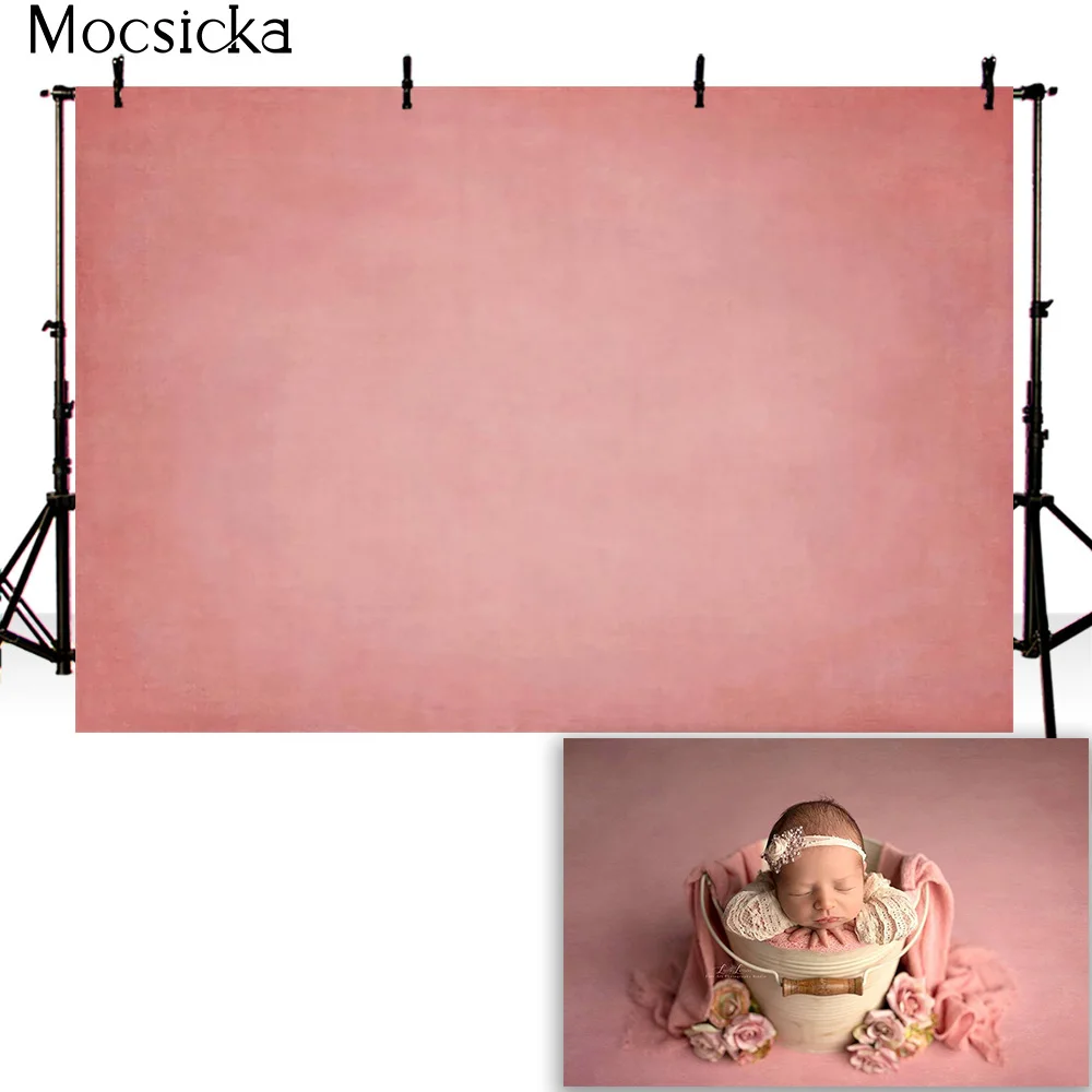 Mocsicka Solid Color Photography Backdrops Newborn Shower Portrait Photo Wallpaper Birthday Background Decoration Studio Booth