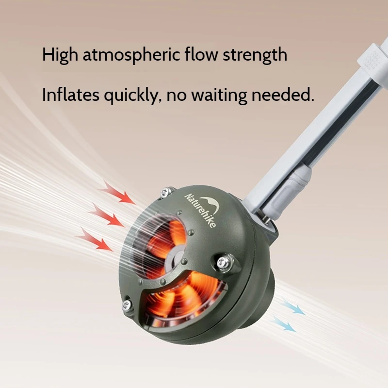 Naturehike Pump Ultralight Portable Mini Air Pump Camping Self Inflating Mat Ultra Small Multiple Inflator&Deflator Backpacking