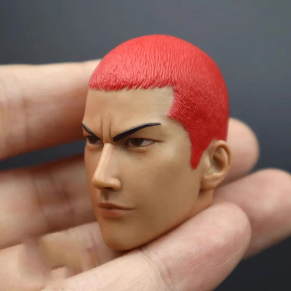 Sakuragi Hanamichi Basquete Figura De Ação, Escultura De Cabeça De Cabelo Vermelho, Escultura De Brinquedos Modelo, Power Forward, 12 "B001 COO, 1:6