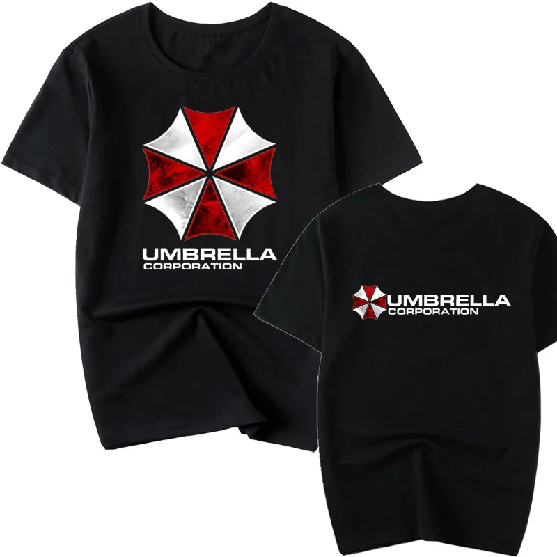 Ambrera Logo Round-neck Men's Resident Evil Half-sleeved T-shirt Umbrella Company Summer Short-sleeved Clothing