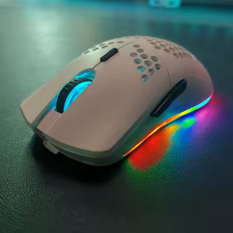 2.4G Wireless Charge Mouse RGB Luminous Ultralight Honeycomb Mouse Movement Speed 3600 6 D Game Mice For Laptop PC Gamer