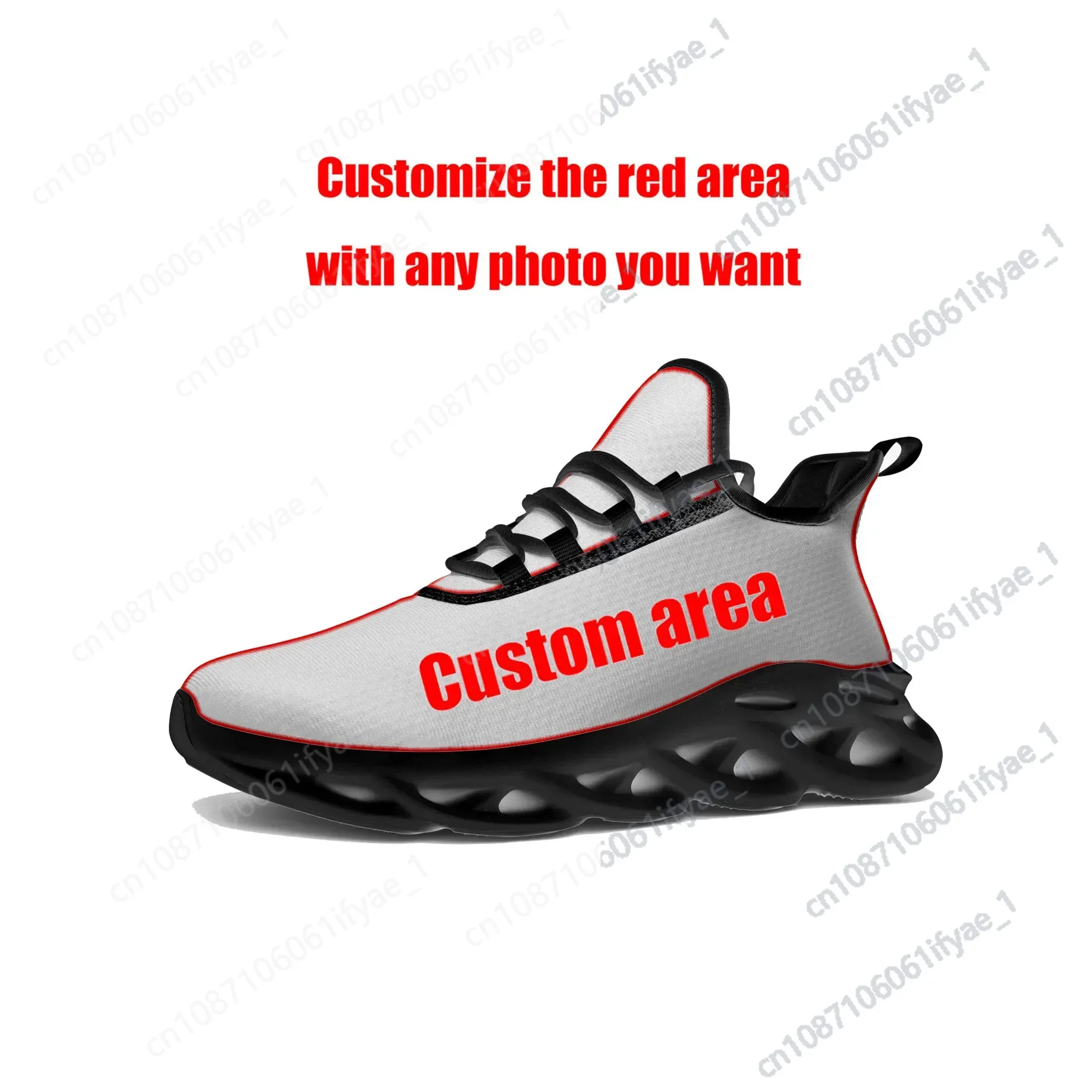 Custom Made Shoes Mens Womens Sports Running Flats Sneakers High Quality DIY Sneaker Lace Up Mesh Footwear Customized Made Shoe