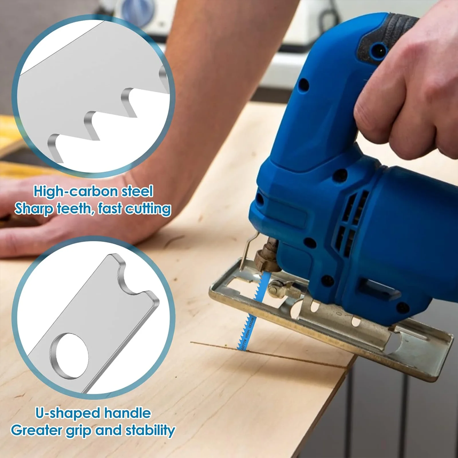 7 個ユニバーサル U シャンクジグソーブレードセット HC - Woodworking Jigsaw のレビューと価格