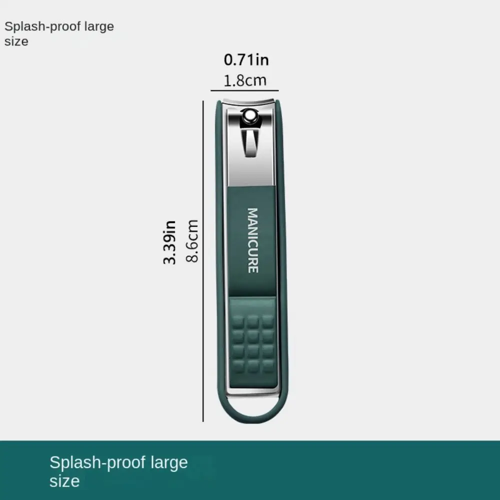 الفولاذ المقاوم للصدأ مكافحة سبلاش مسمار المقص الأظافر سميكة تو نام أظافر مسمار المقص الأنظف شقة أظافر أظافر القاطع المنزلية #5
