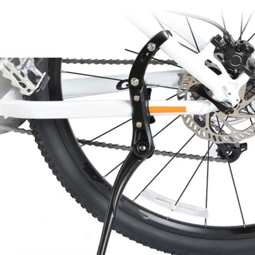 

Side Rear Aluminum Bicycle Kick Stand Single Rear Bicycle Support Adjustable Kickstand Mountain Bike
