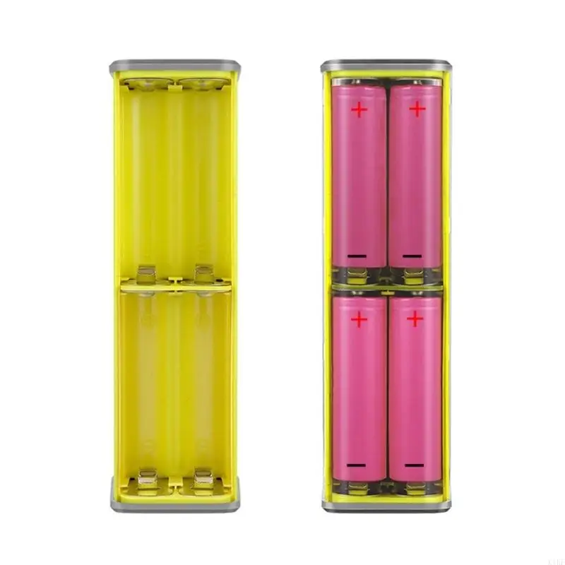 Charging Enclosure and Mainboard for 21700 Cells, with 3.3-24 V Adjustable Output and 3 Integrated USB Interfaces K1KF