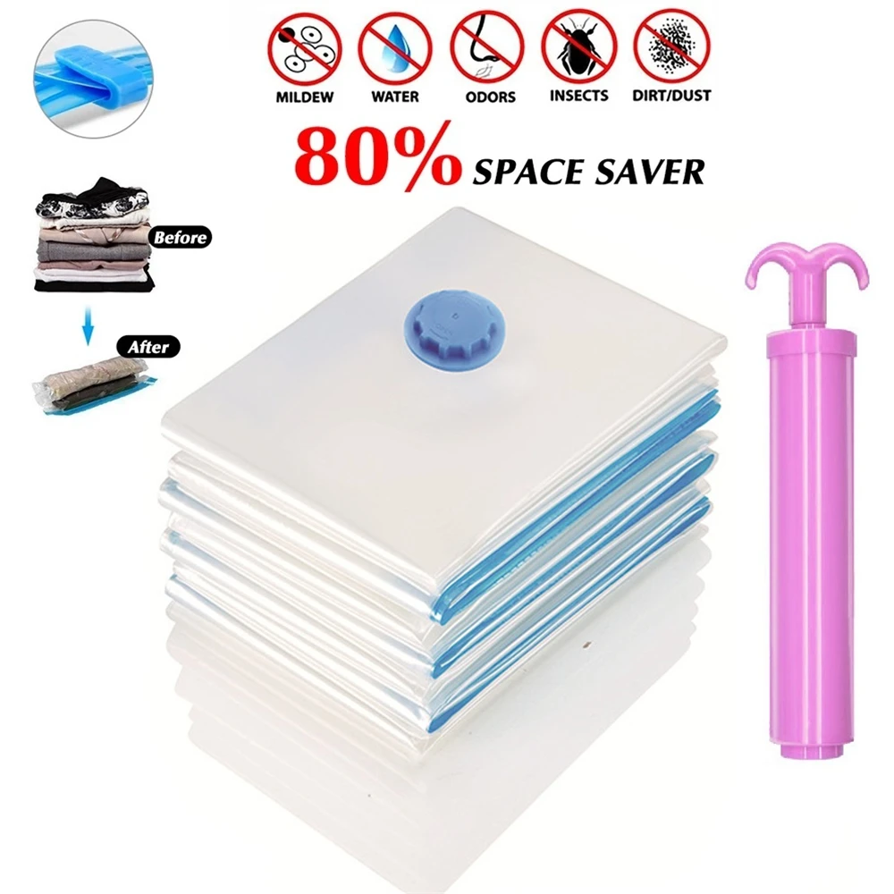 Compressed Bag Electric Pump Travel Vacuum Bag Pump Mini Vacuum Sealer Machine Space Saver for Clothes Food Organizer