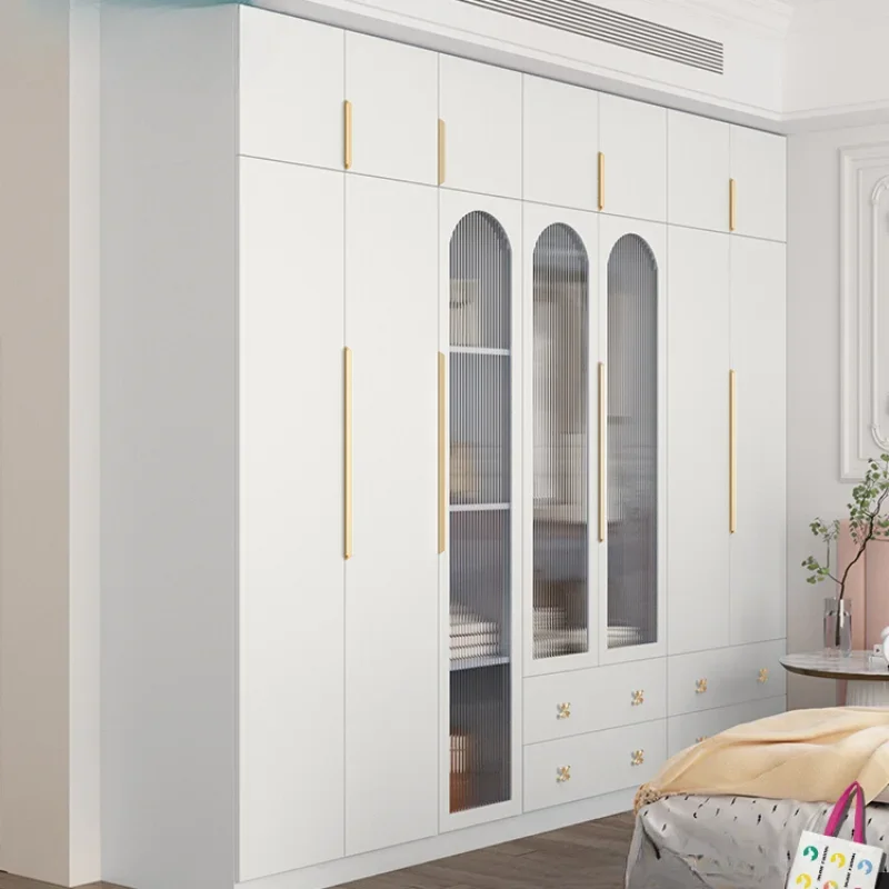 Cream wind free combination wardrobe master bedroom to top hanging  bedroom cloakroom