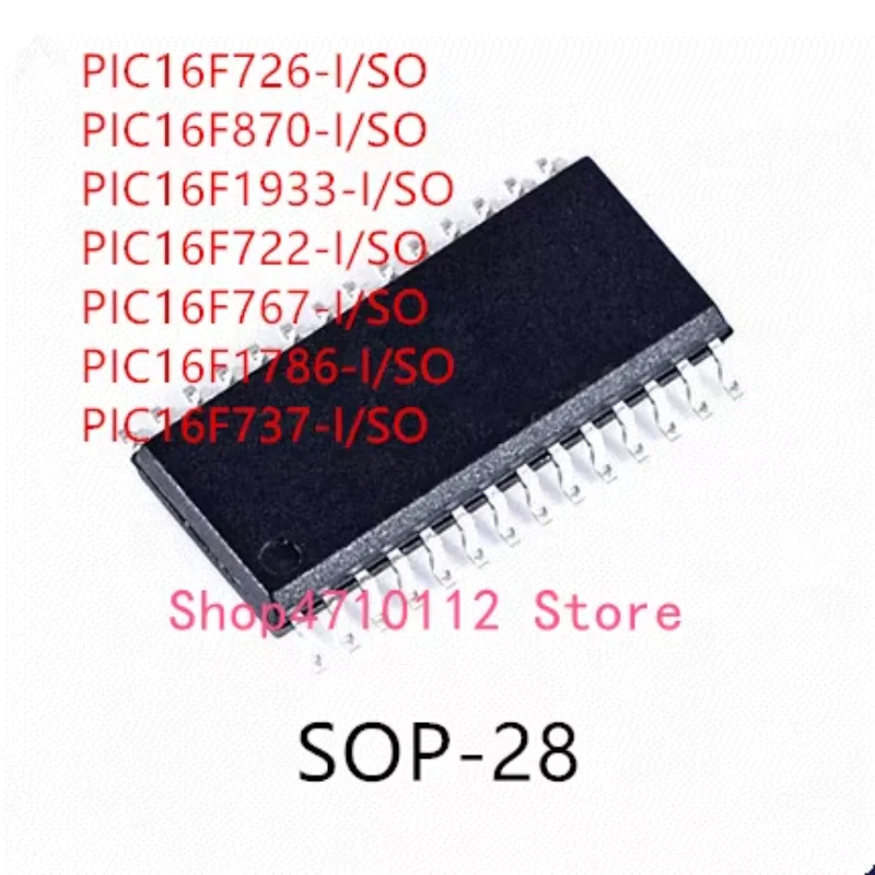 10 Uds PIC16F726-I/SO PIC16F870-I/SO PIC16F1933-I/SO PIC16F722-I/SO PIC16F767-I/SO PIC16F1786-I/SO PIC16F737-I/SO IC