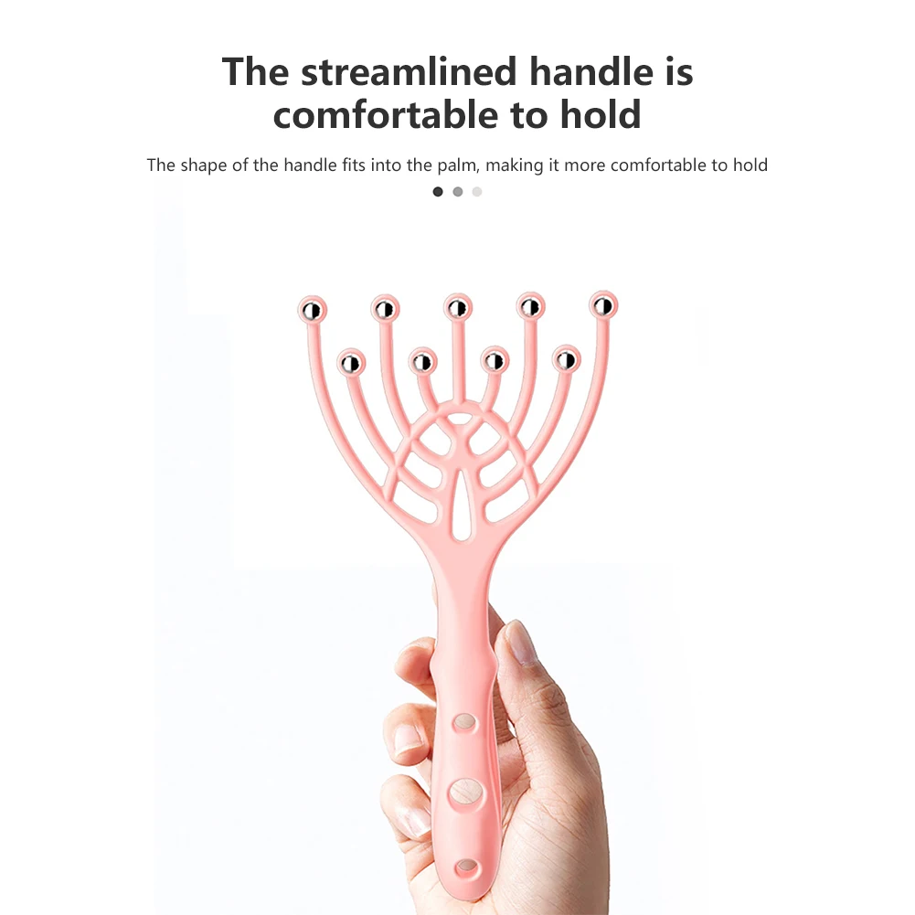 9 Claws Head Massger Streamlined Ball Body Relaxation Scalp Massage Hand Held Hair Relax Spa Health Care Stress Relief