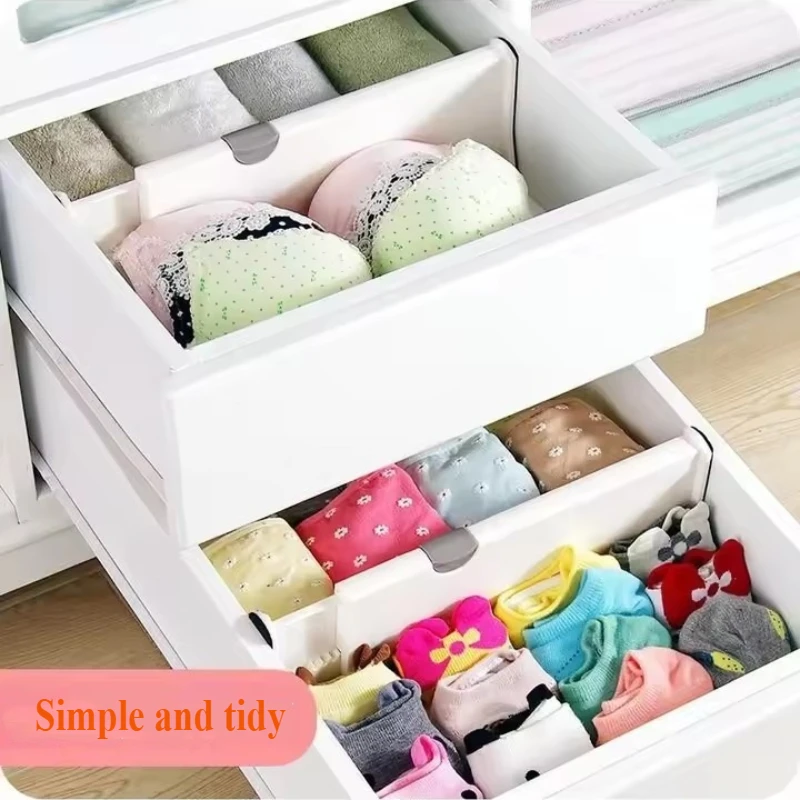 فواصل الأدراج المنظم قابل للتعديل تخزين قابل للسحب درج التقسيم حامل المنزلية اللوح منظم المطبخ