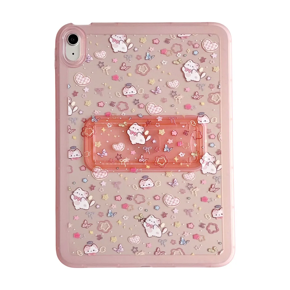 Cute Cartoon Printed TPU Case for iPad Air 13 M2-M4 with Stand Cover Compatible with iPad pro 12.9 2018-2022 / pro 13 M4 M5