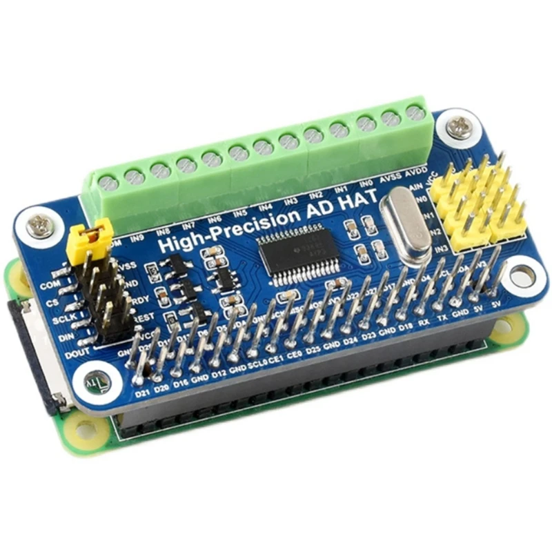 

AD HAT for Pi Low Temperature Drift 10-ch 32-bit High forConnecting Sort OfAnalog